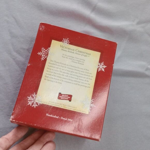 Hallmark Keepsake Ornament Vtg 2004 Thomas Kinkade Victorian Christmas w/ Box - Picture 6 of 9
